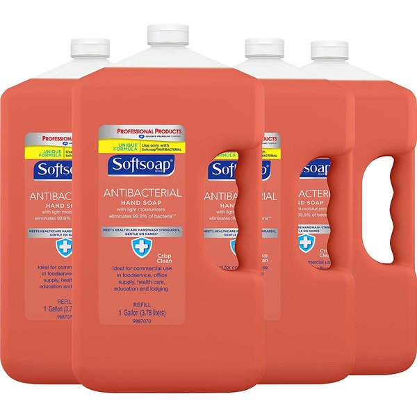 Softsoap 1 gal (3.8 L) Antibacterial Liquid Hand Soap Refill 4 PK CPC201903CT